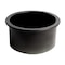 Alfi Brand Black Matte Round 18" x 18" Undermount / Drop In Fireclay Prep Sink ABF1818R-BM - alternate 7